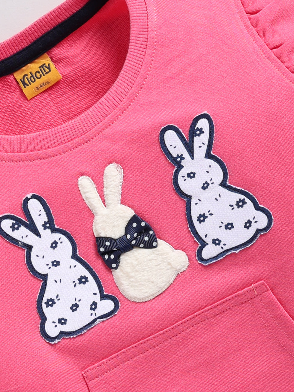 Frill And Cute Rbbit Printed Sweatshirts