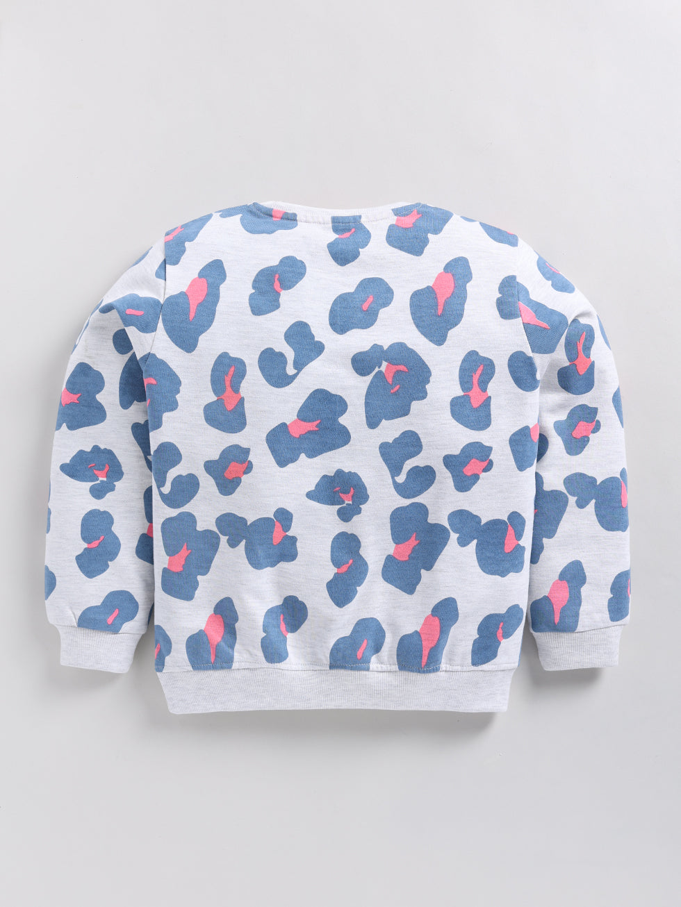 White & Blue Abstract Printed Sweatshirts