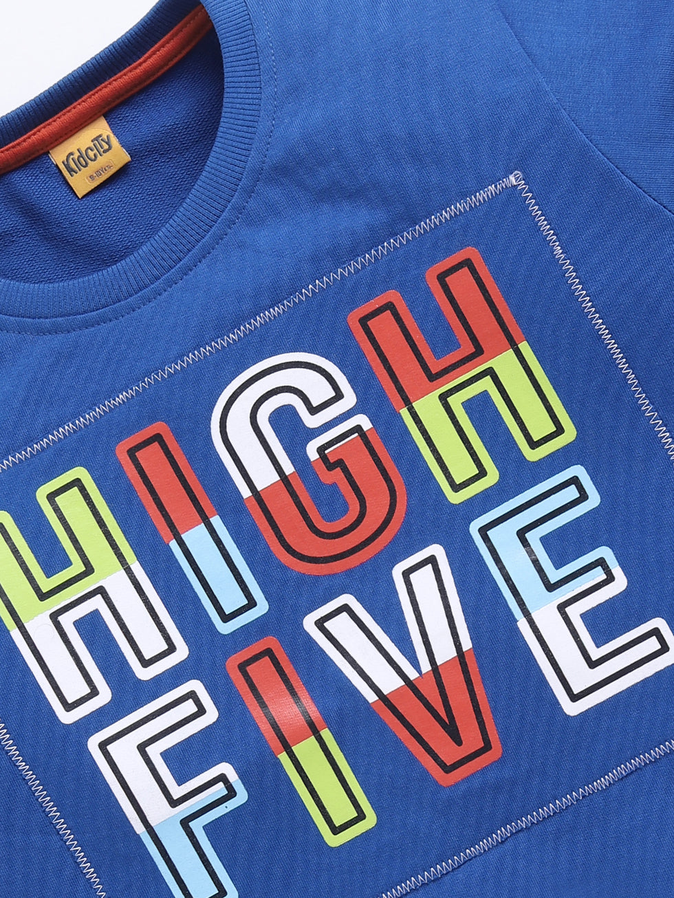 High Five Printed Sweatshirts