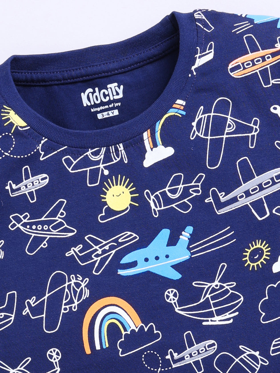 Airplane Graphic Printed T-shirts