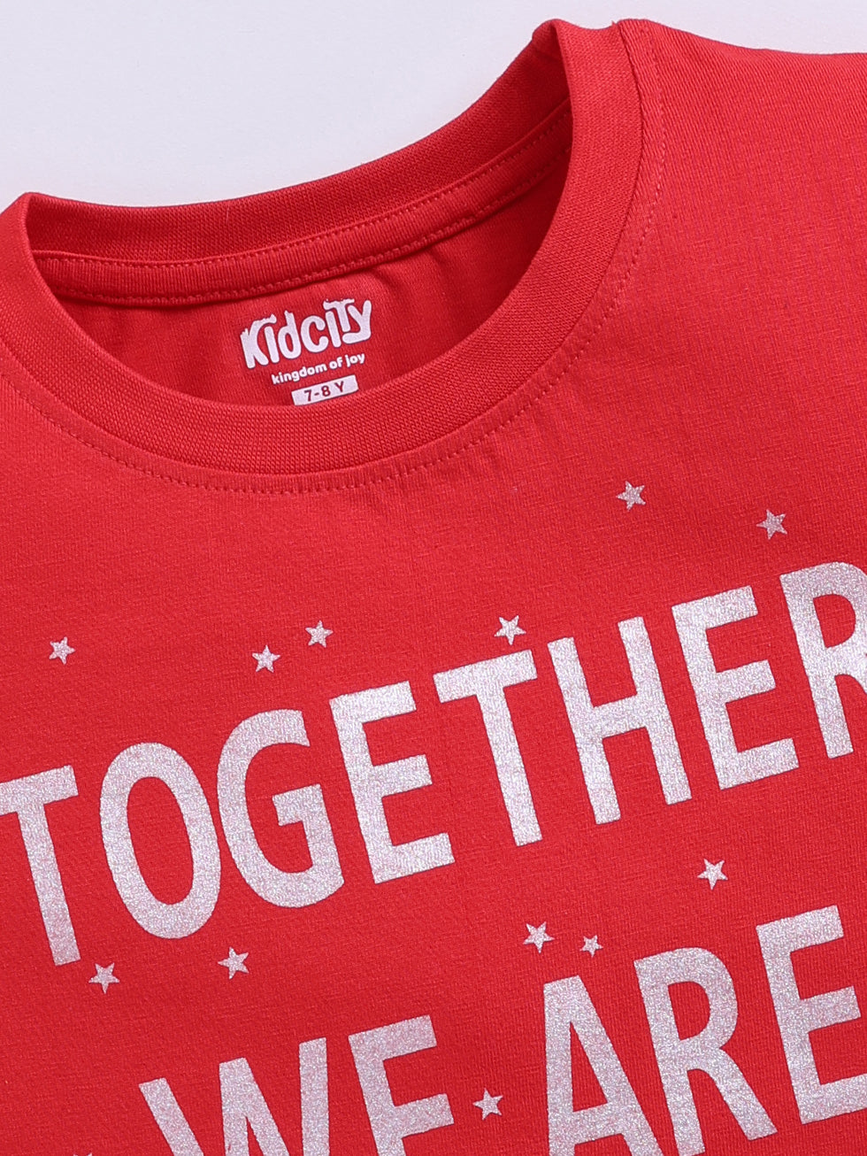 Together We Are Magic Text Printed Tops