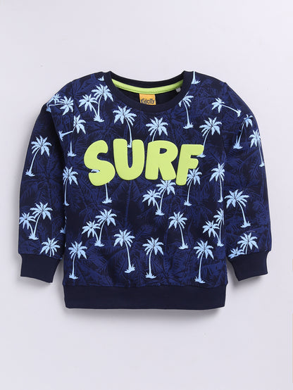 Surf Text Printed Sweatshirts