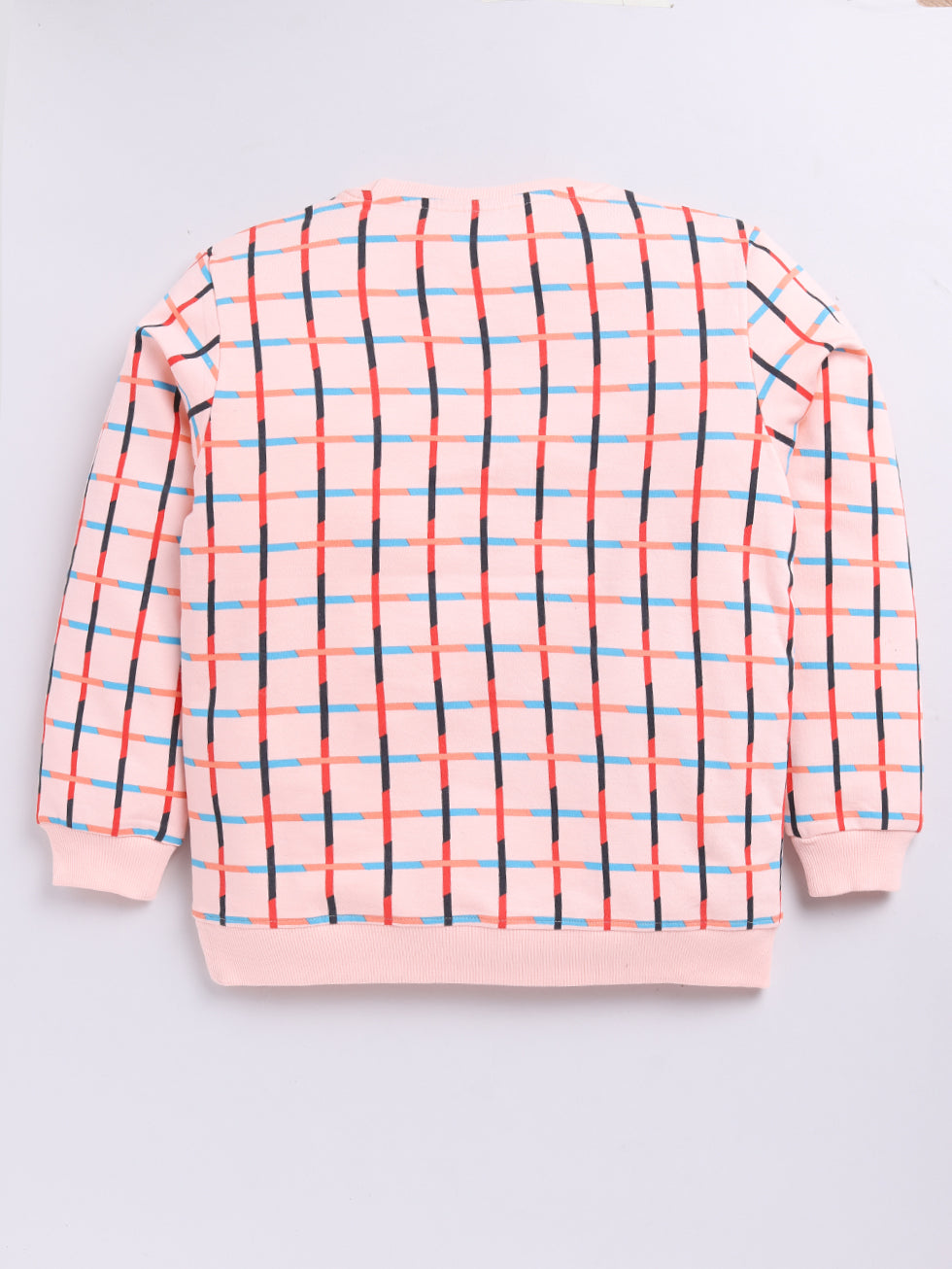 Checkered Printed Sweatshirts