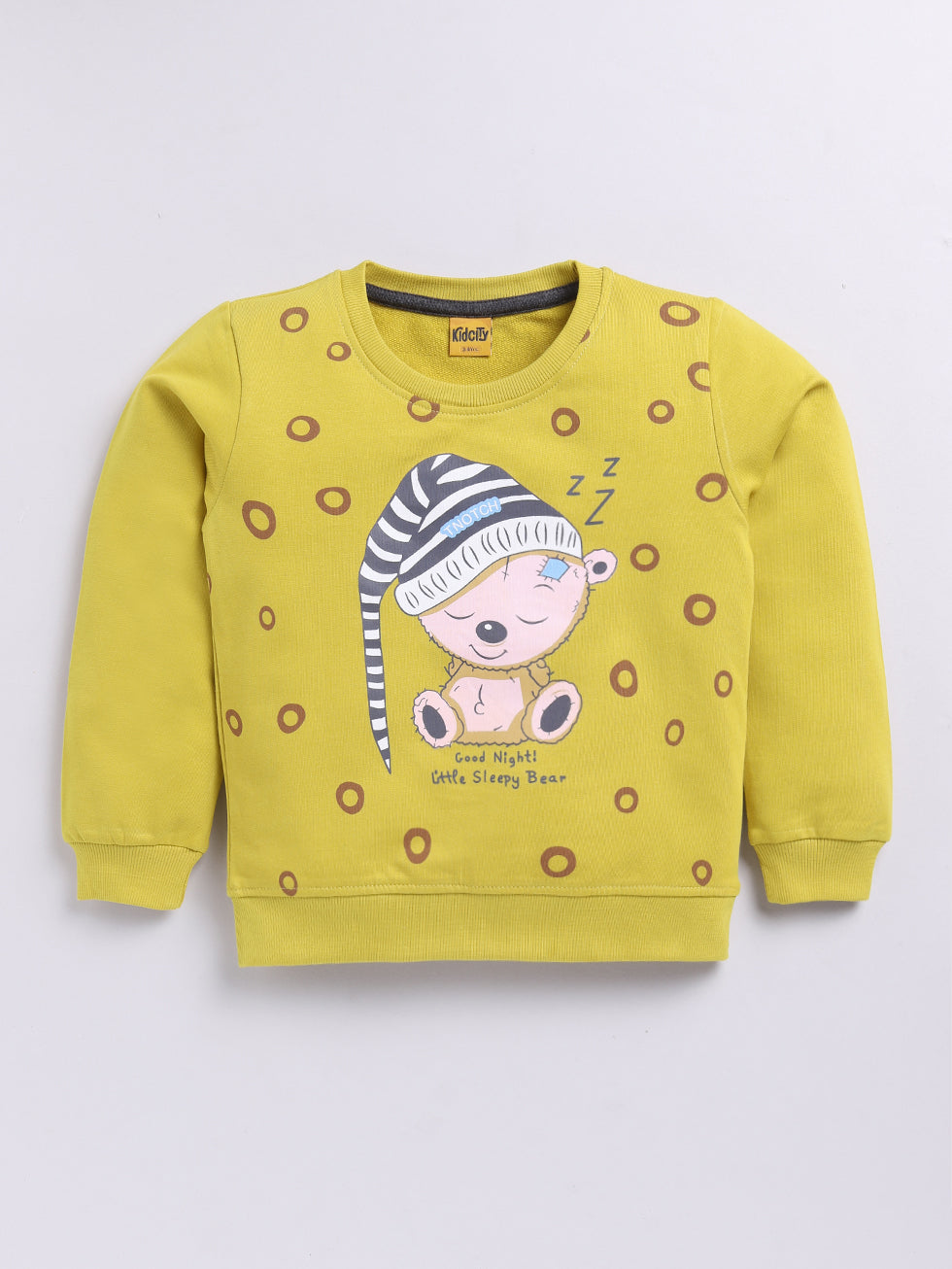 Sleepy Bear Printed Sweatshirts