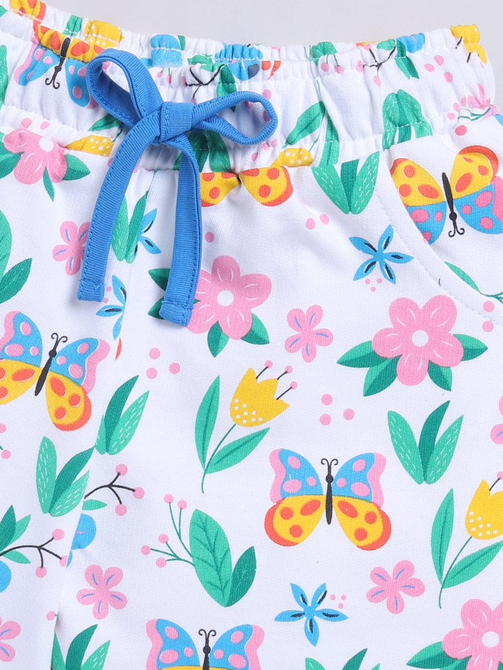 Girls Star Printed shorts Combo set (pack of 2)