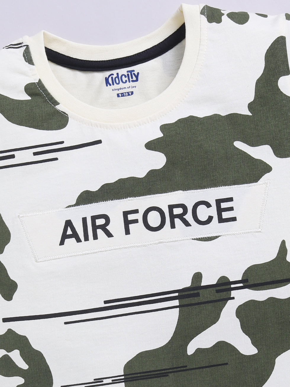 Camouflage & Positive Vibes 2 Pc Printed T-Shirts