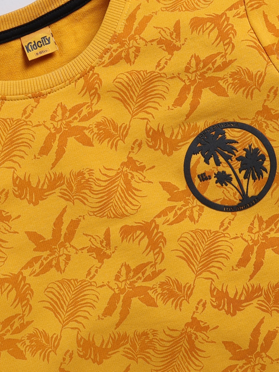 Tropical Vibes Print Sweatshirts