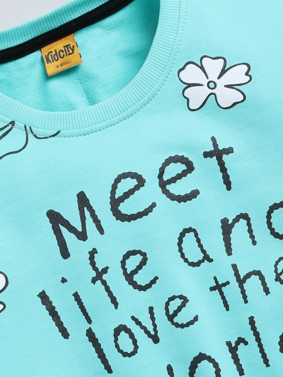 Meet Life And Love The World Printed Sweatshirts