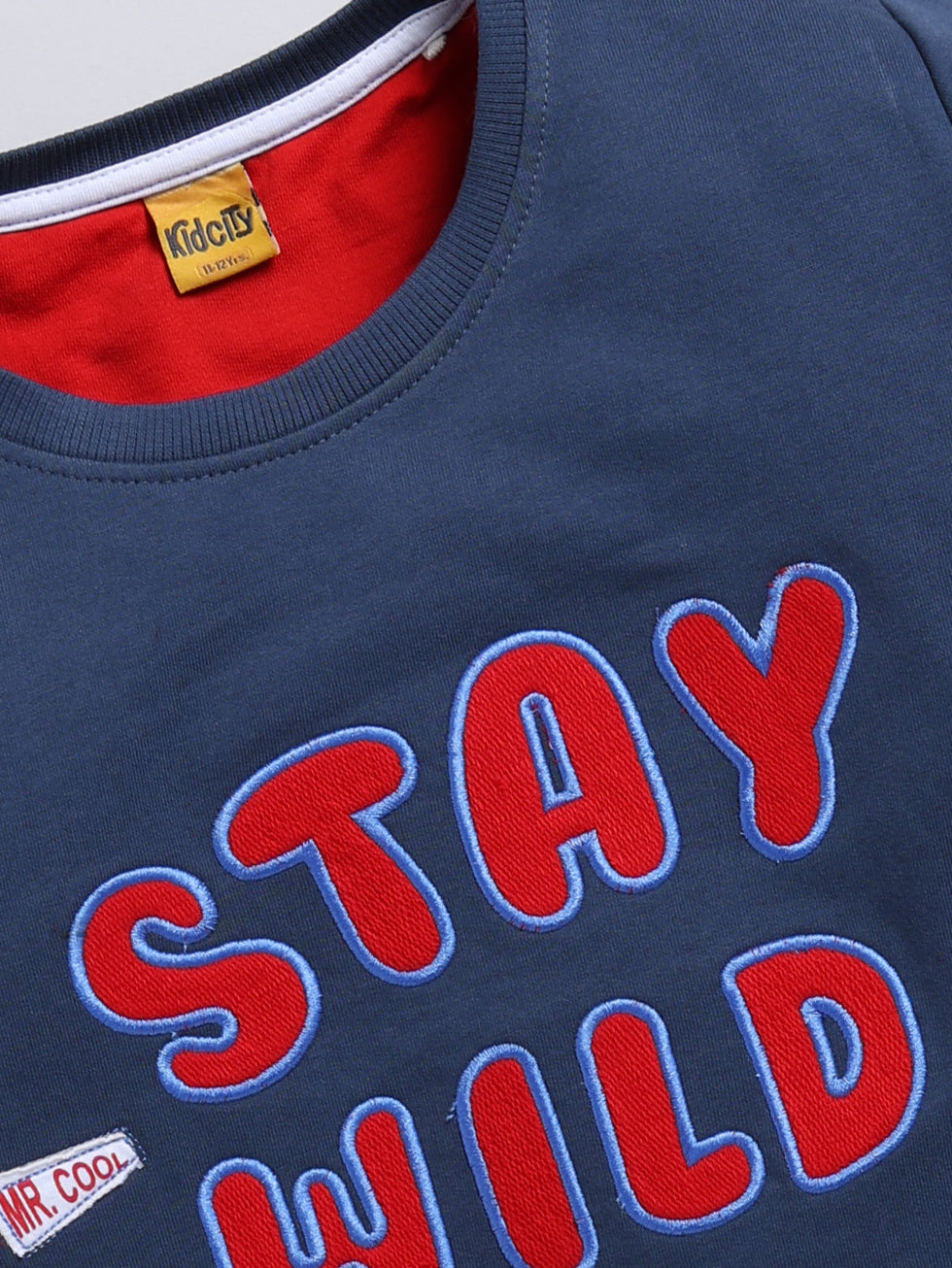 Stay Wild Printed Sweatshirts