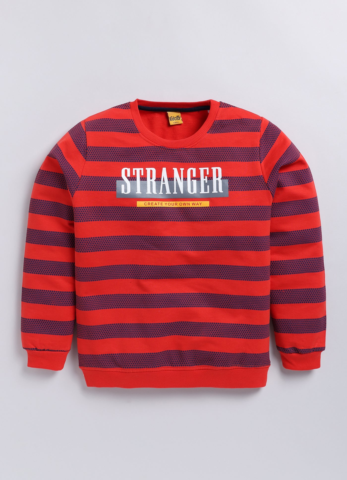 Stranger Striped Vibe Printed Sweatshirts