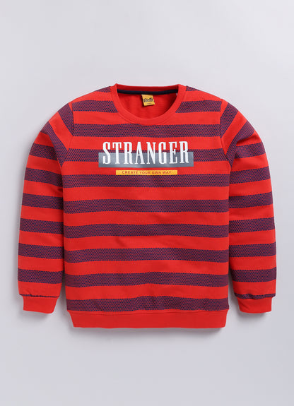 Stranger Striped Vibe Printed Sweatshirts