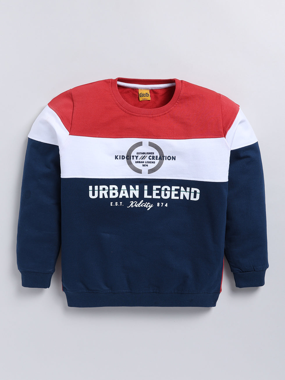 Urban Legend Colorblock Printed  Sweatshirts
