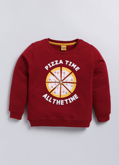 Cool Pizza Printed Sweatshirts