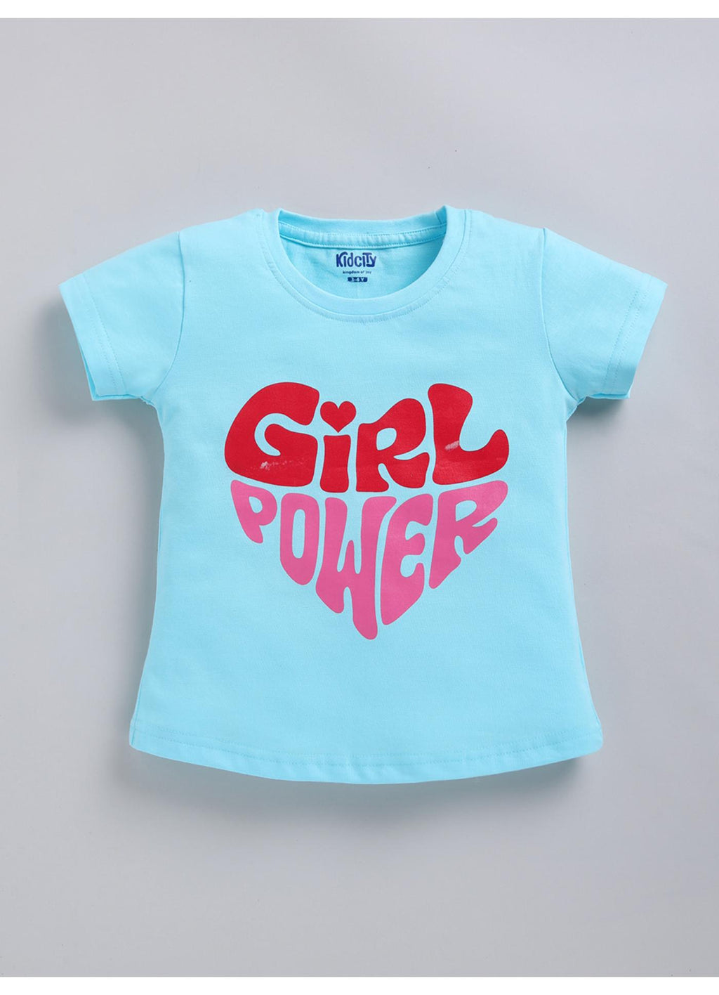 Girl Power' Heart Graphic Tops