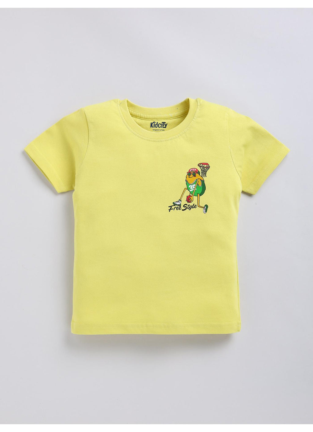 Free Style' Monster Basketball Graphic T-Shirt