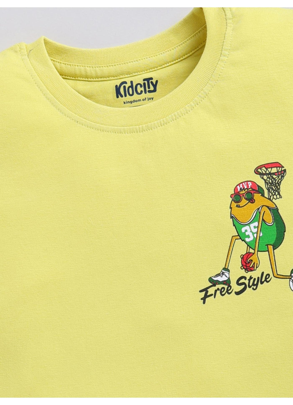 Free Style' Monster Basketball Graphic T-Shirt