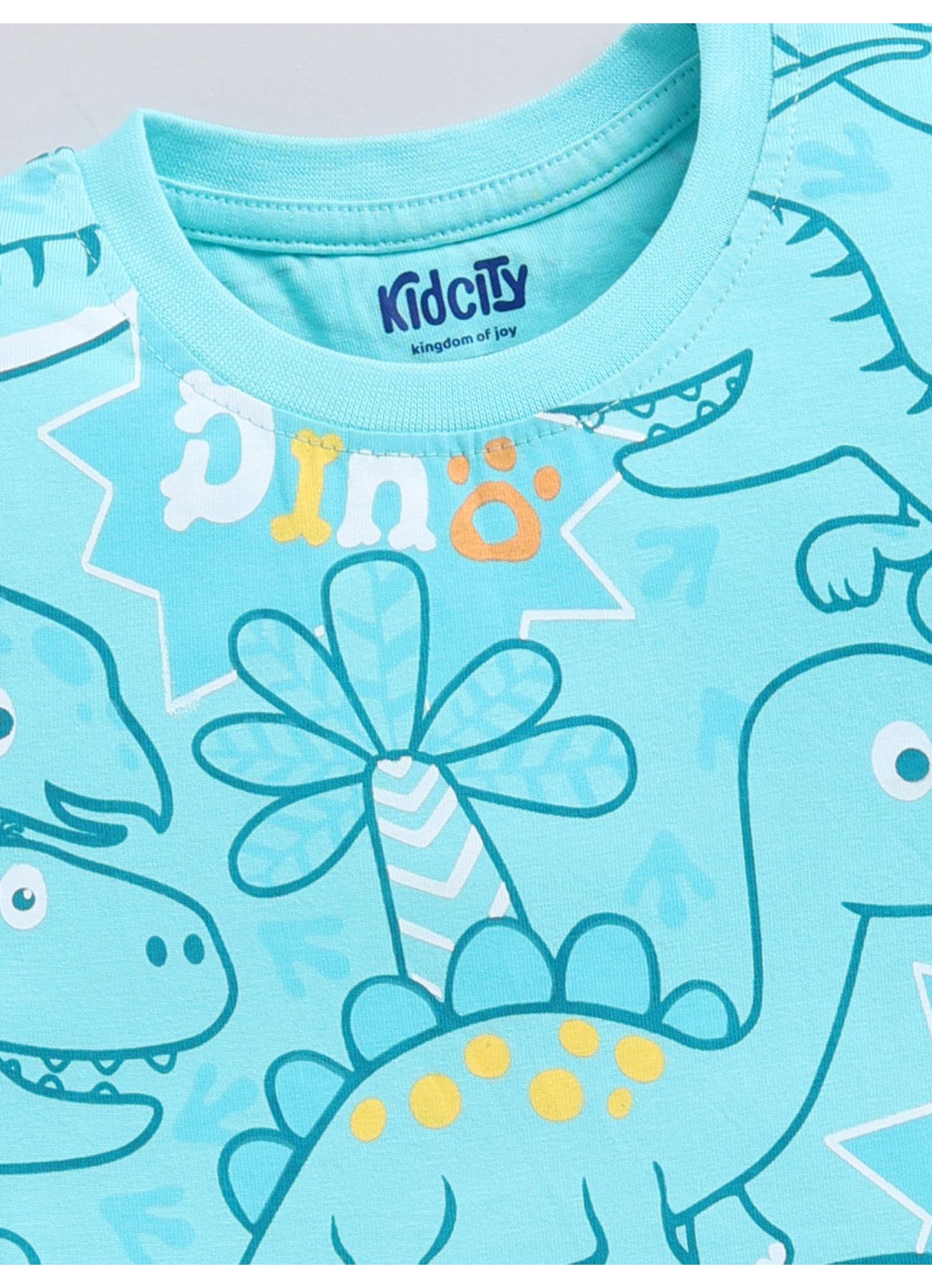 All-Over Dinosaur Print T-Shirt