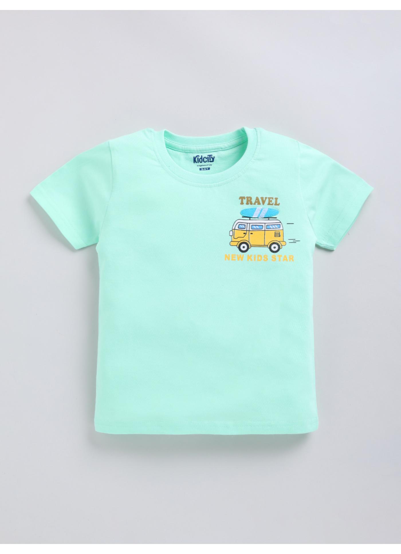 Love Yourself' All-Over Heart Print T-Shirt