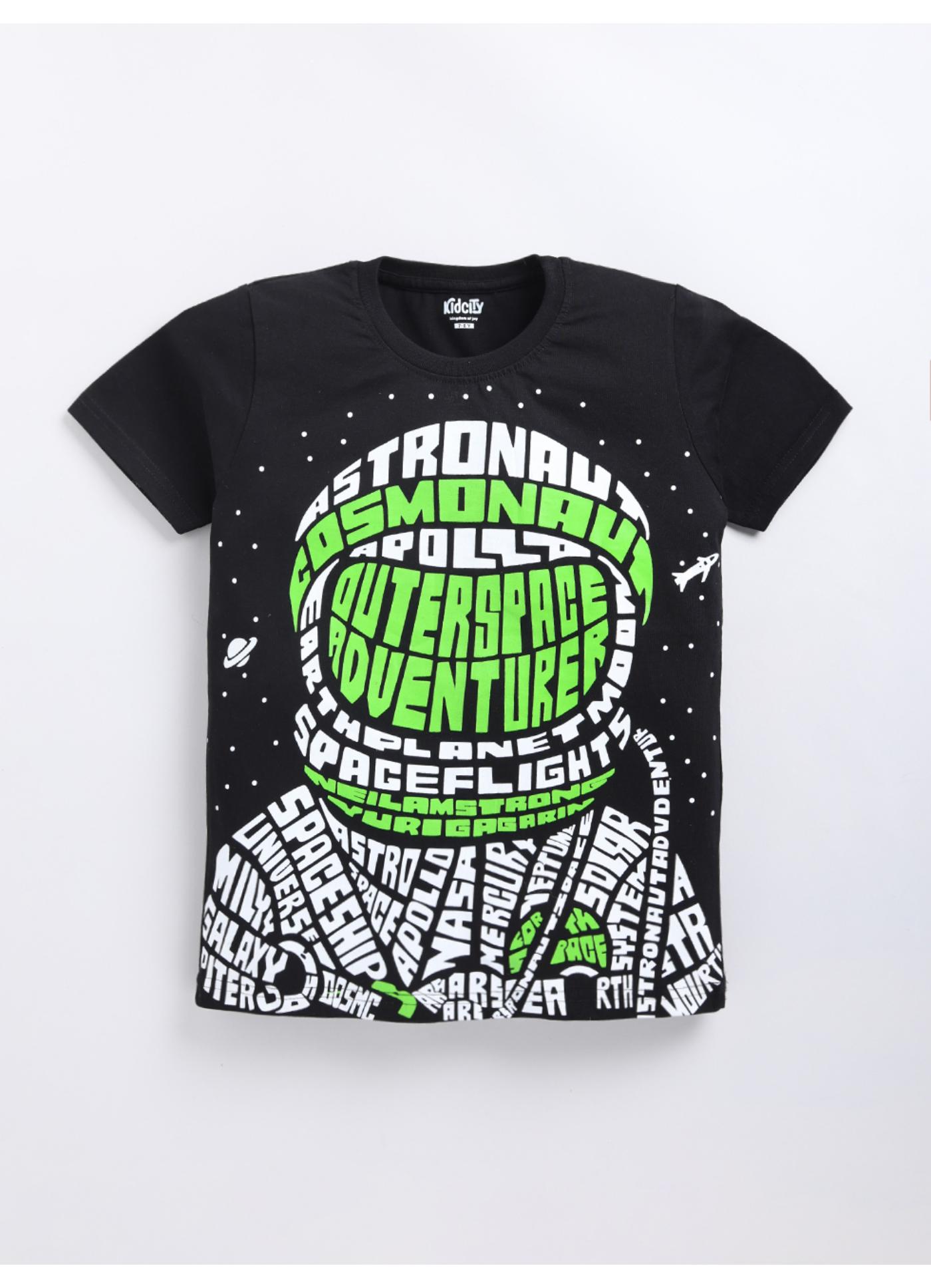 Outer Space Adventurer' Word Art T-Shirt