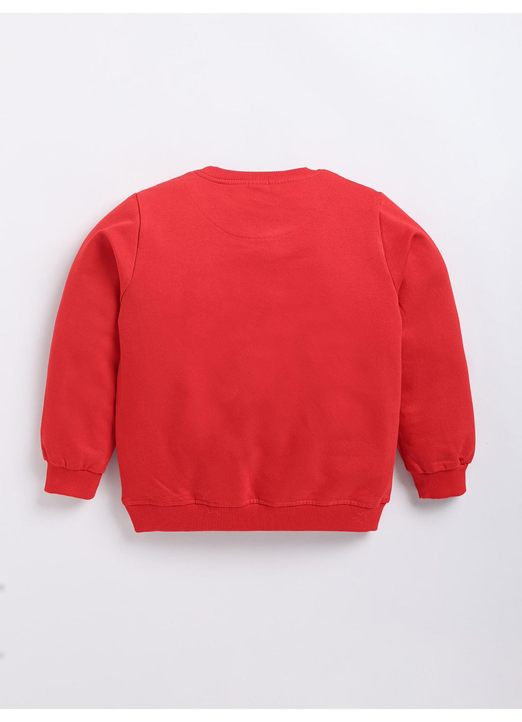 Red Cartoon Face Graphic Printed Sweatshirt