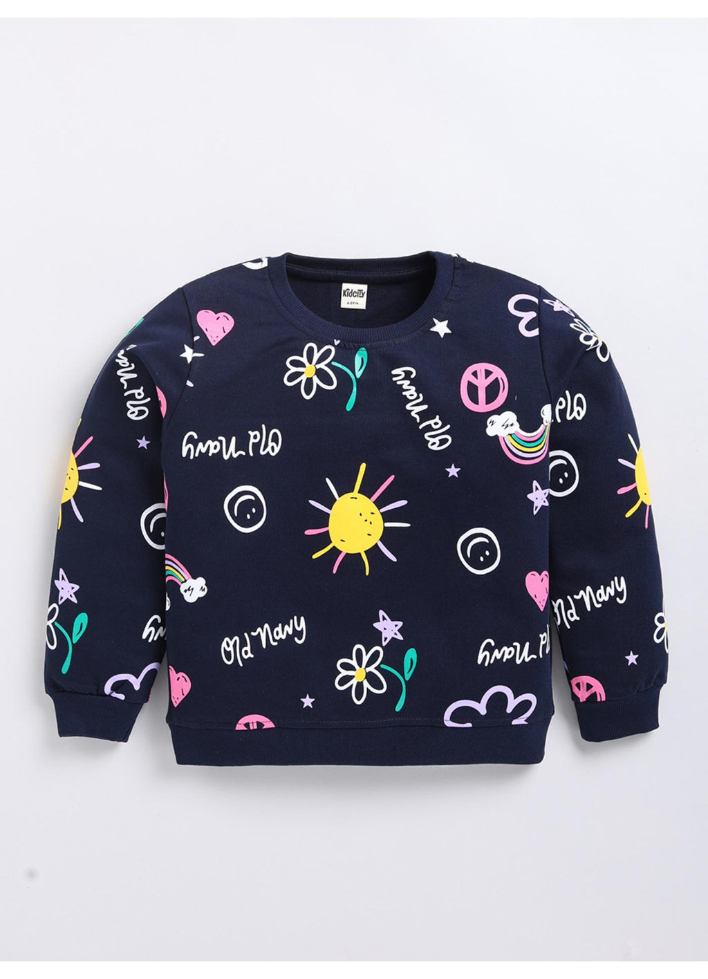 Sunshine & Rainbow Printed Sweatshirt