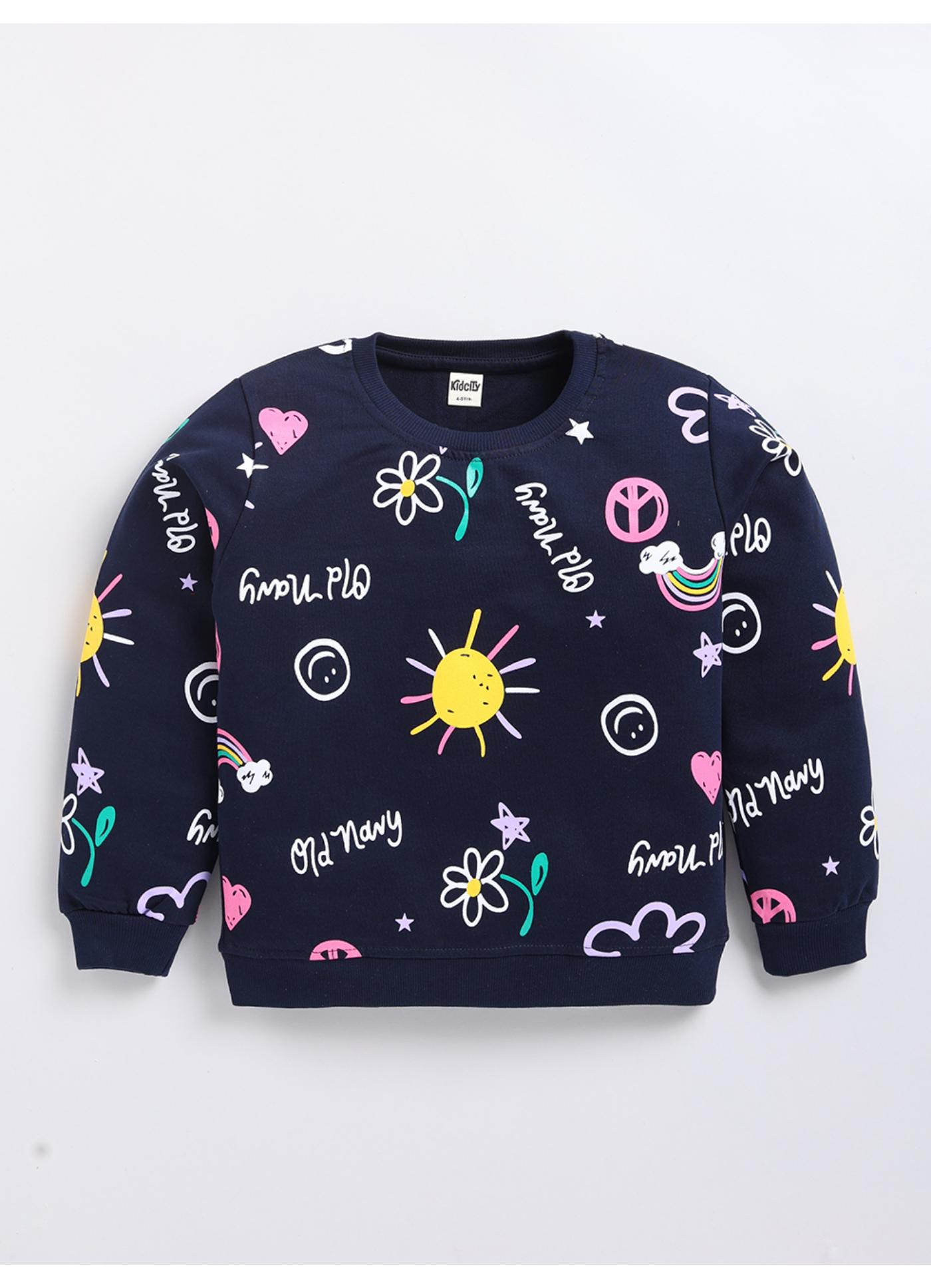 Sunshine & Rainbow Printed Sweatshirt