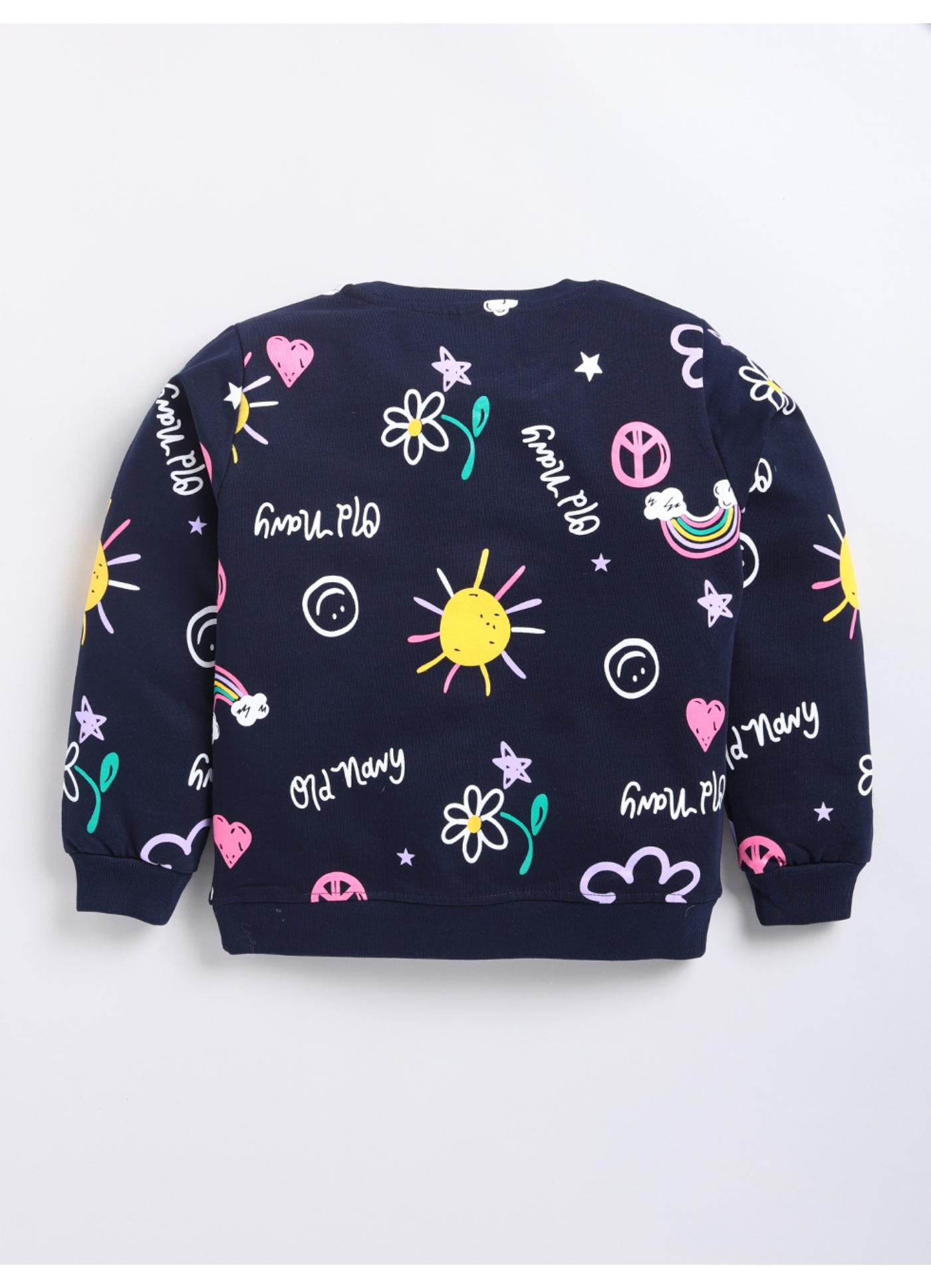 Sunshine & Rainbow Printed Sweatshirt