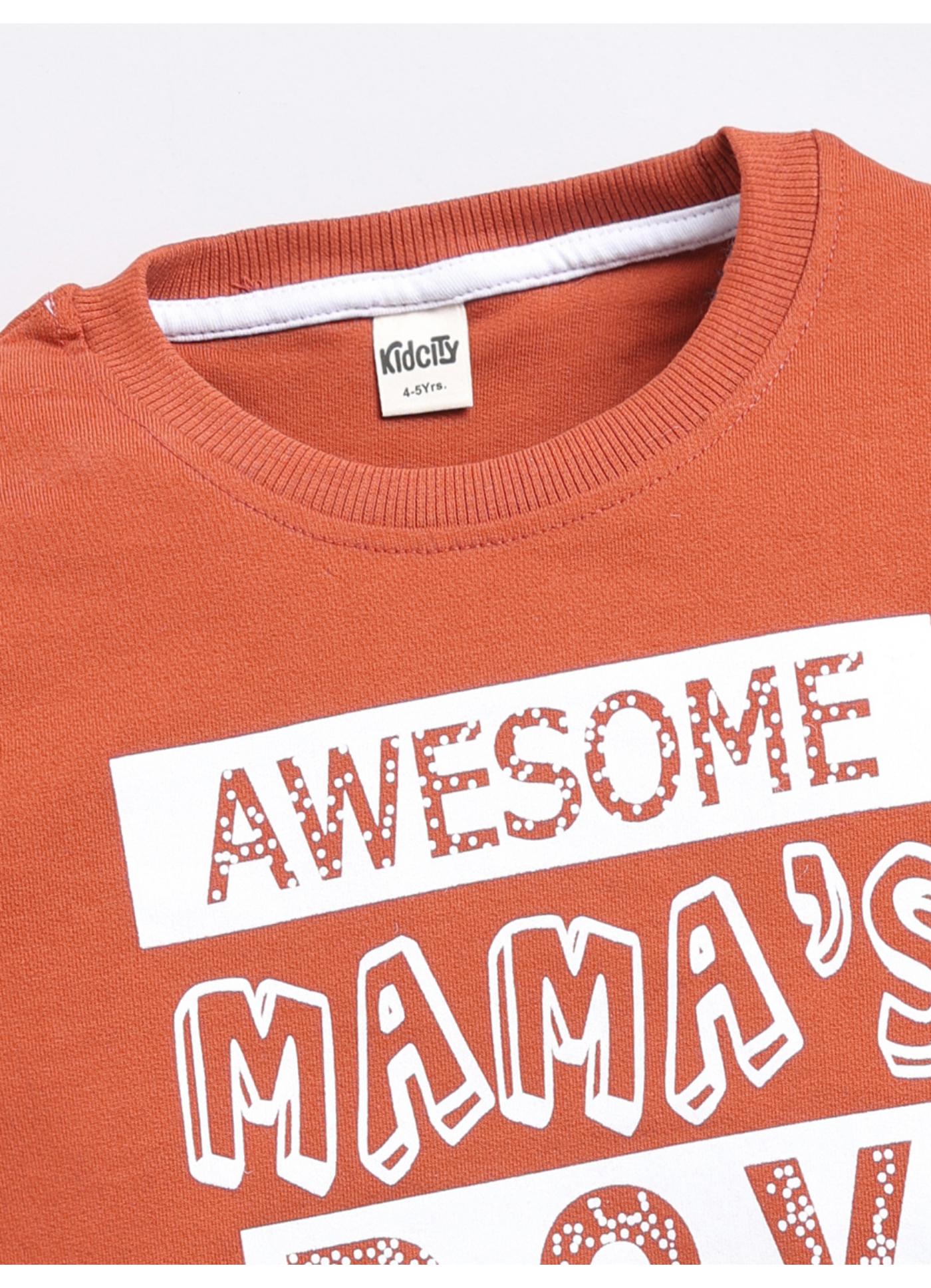 Awesome Mama's Boy' Graphic Sweatshirt