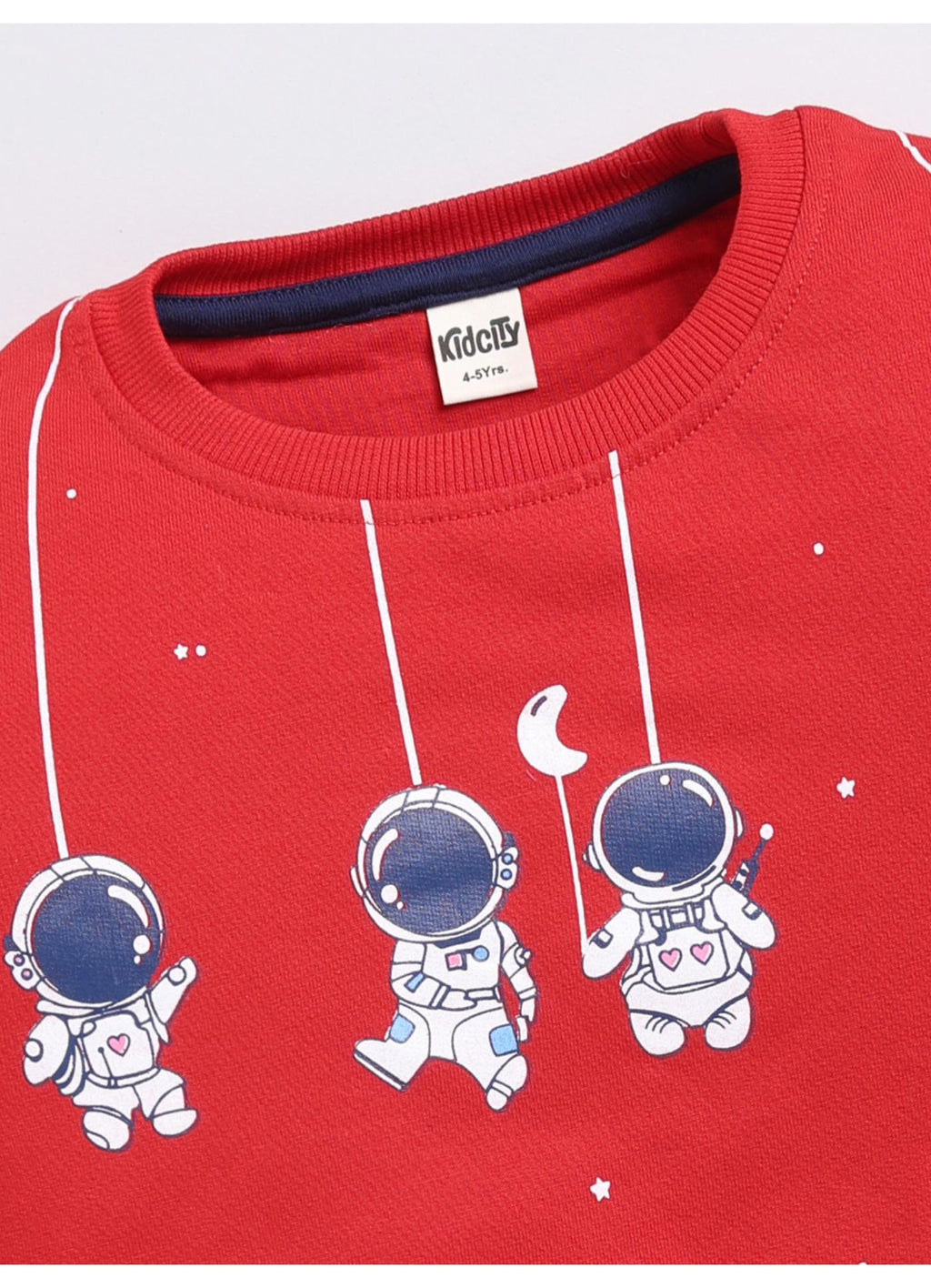 Astronaut Print Crewneck Sweatshirt