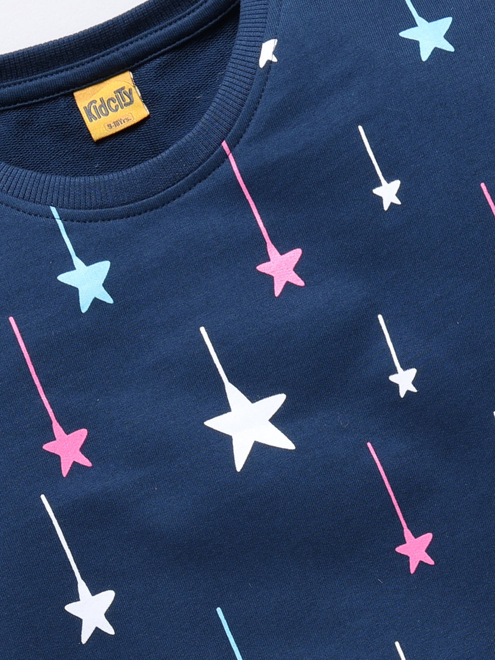 Starry Night Vibes Print Sweatshirts
