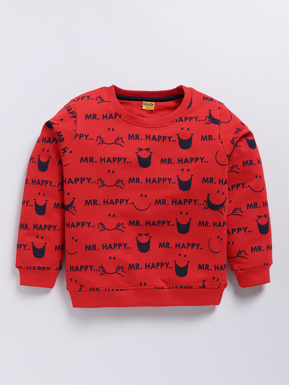Red Graphics Printed Sweatshirts