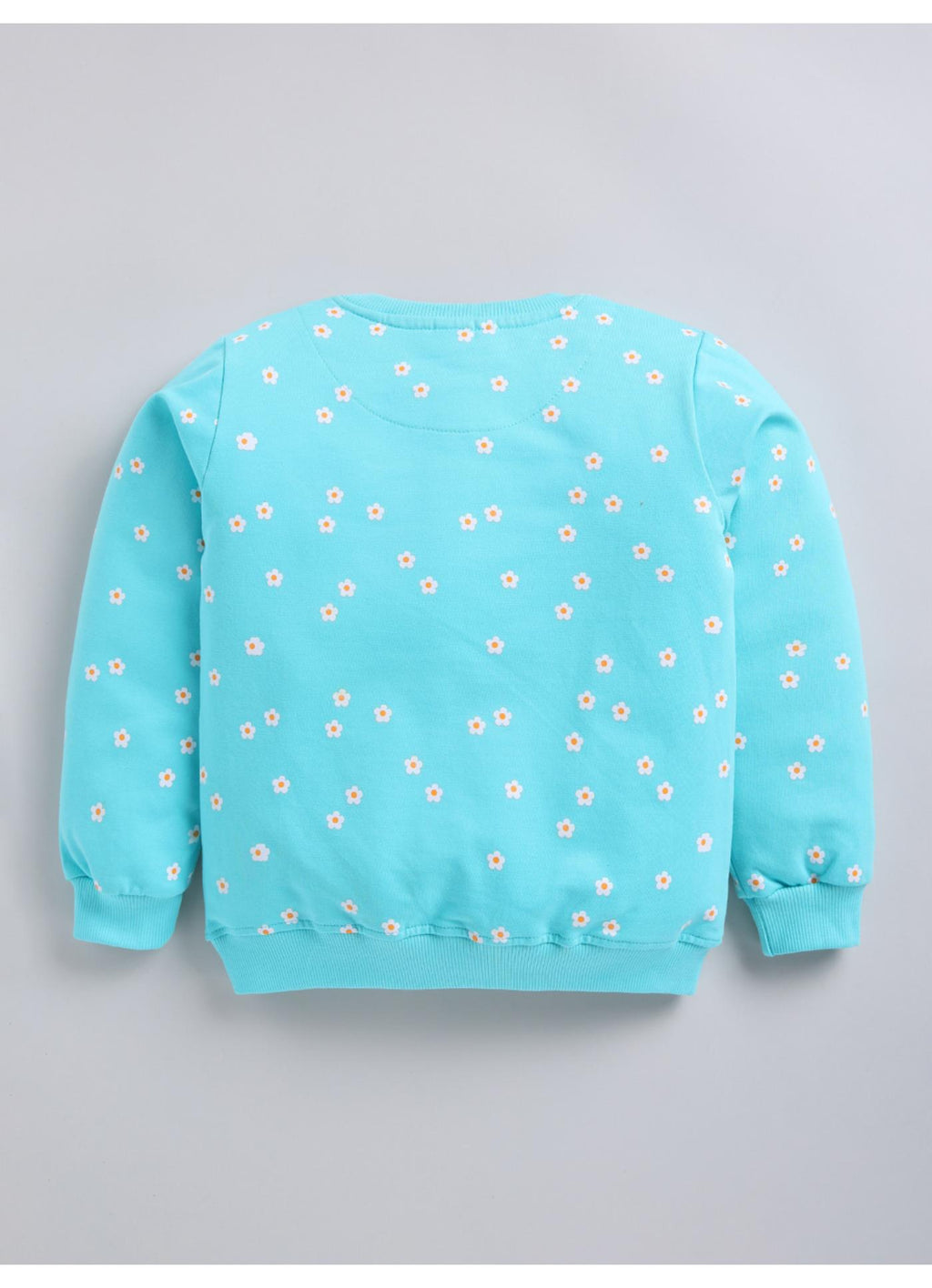 Daisy Print 'LOVE' Graphic Crewneck Sweatshirt
