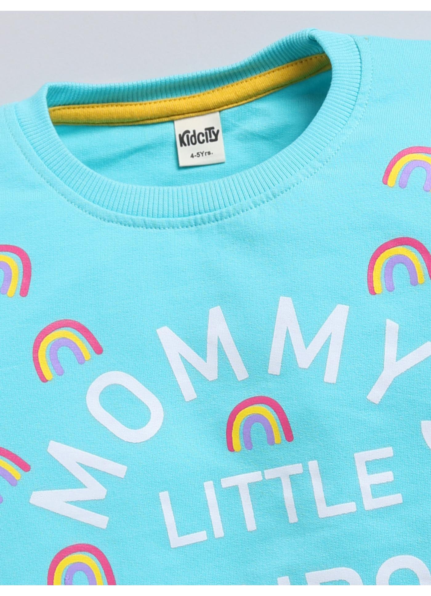 Mommy's Little Rainbow' Graphic Crewneck Sweatshirt