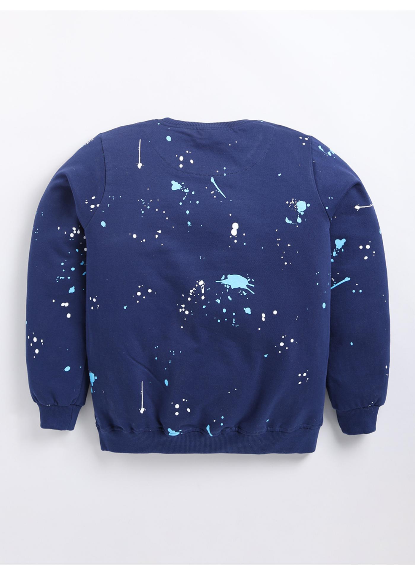 Splatter Print 'Perfect Opposite' Crewneck Sweatshirt