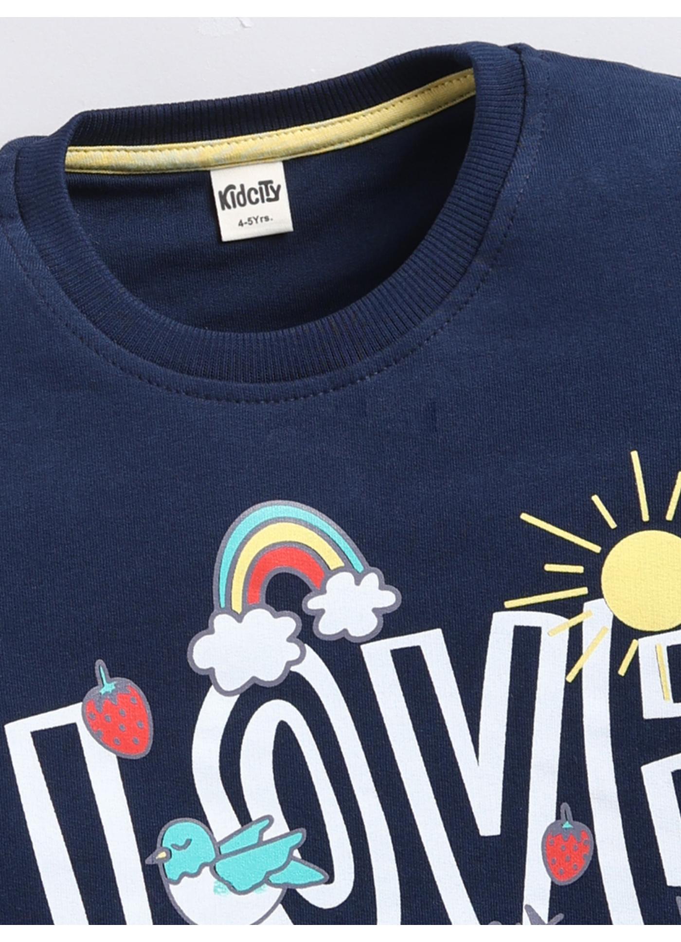 LOVE Every Day Nature Graphic Crewneck Sweatshirt