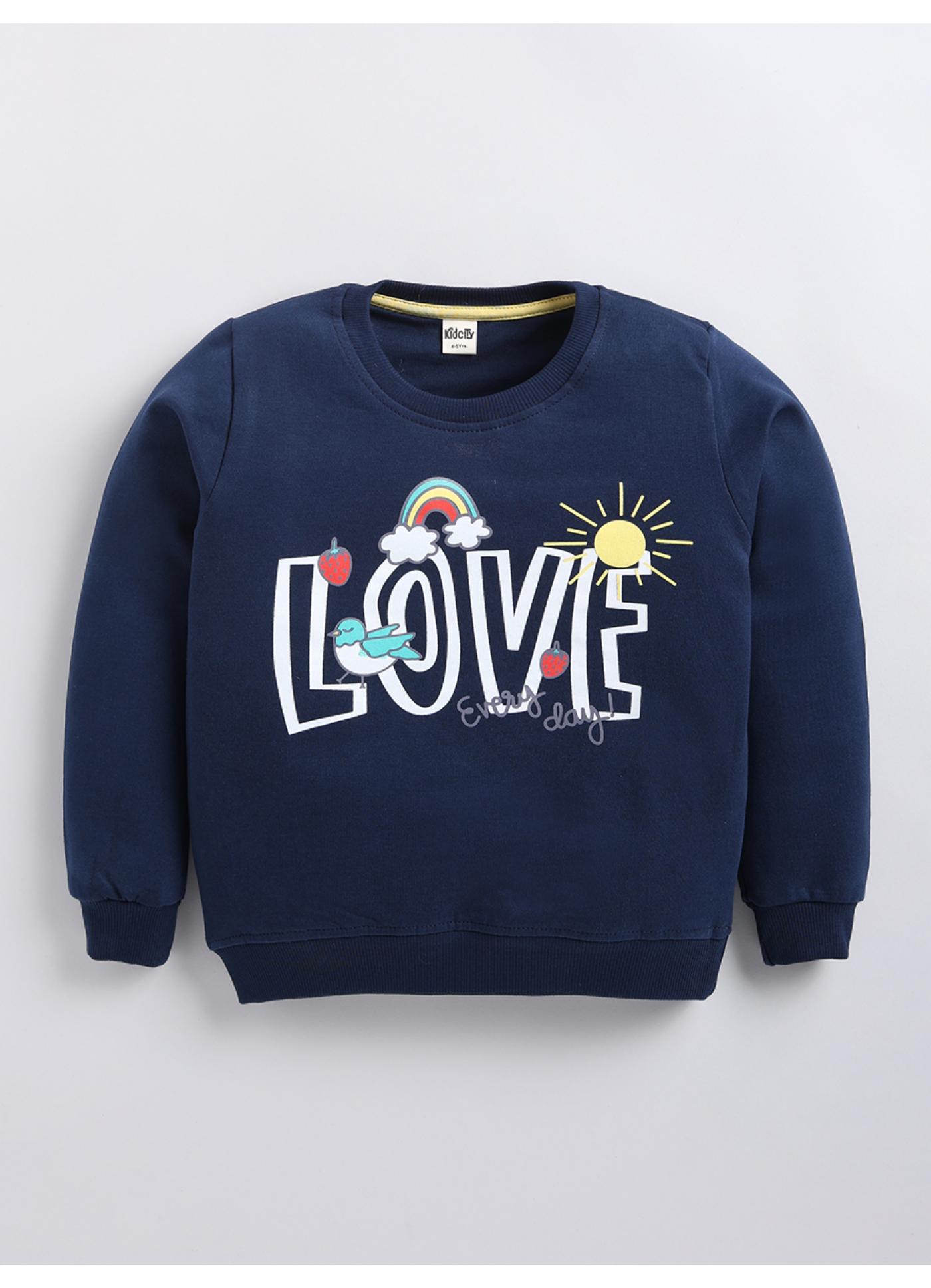 LOVE Every Day Nature Graphic Crewneck Sweatshirt