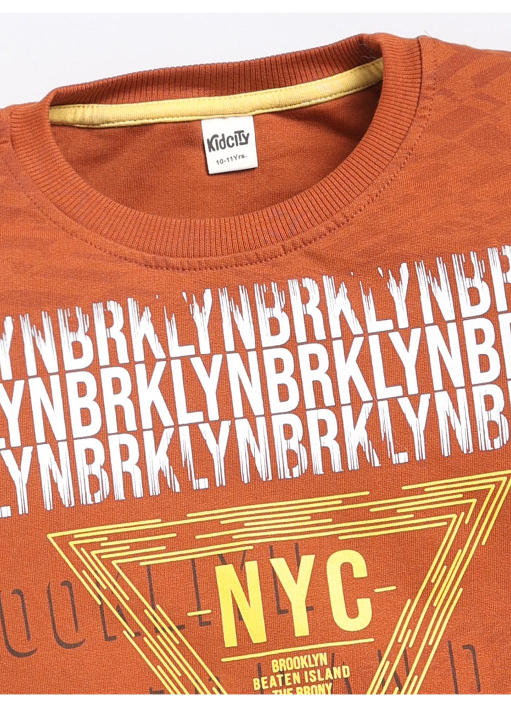 NYC Boroughs City Graphic Crewneck Sweatshirt