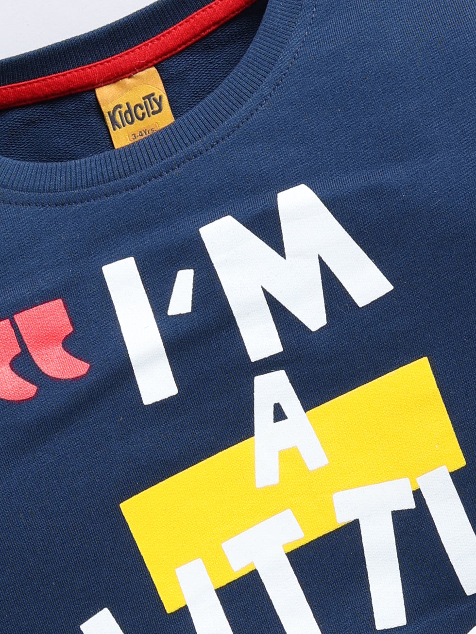Im Little Hero Printed Sweatshirts