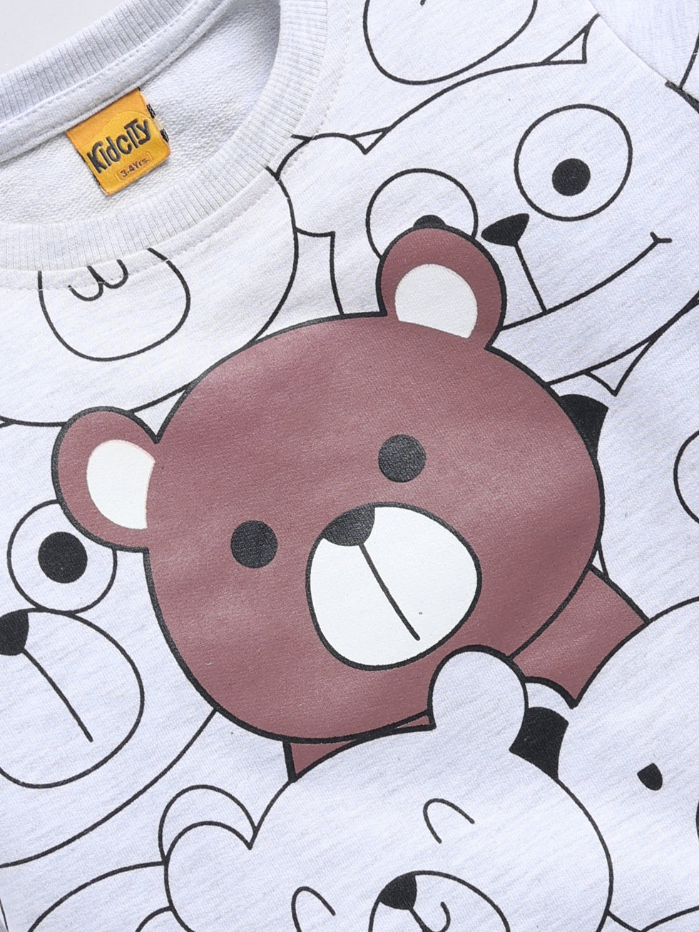 Panda Theme Print Sweatshirts