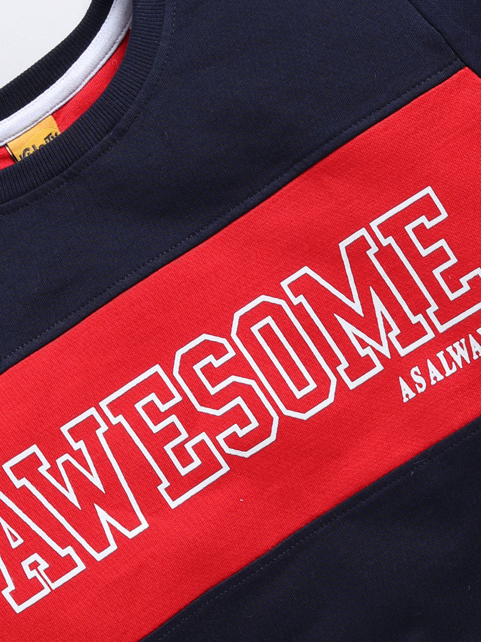 Awesome Text Printed Sweatshirts