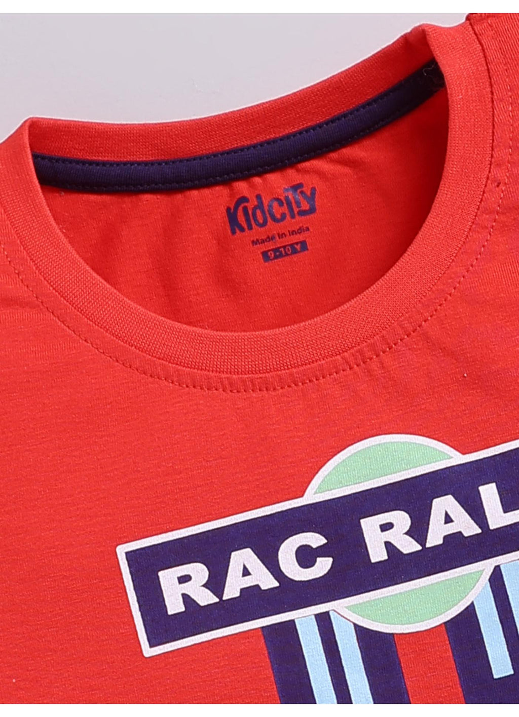 RAC Rally World Champ Racing Graphic Red Cotton T-Shirt