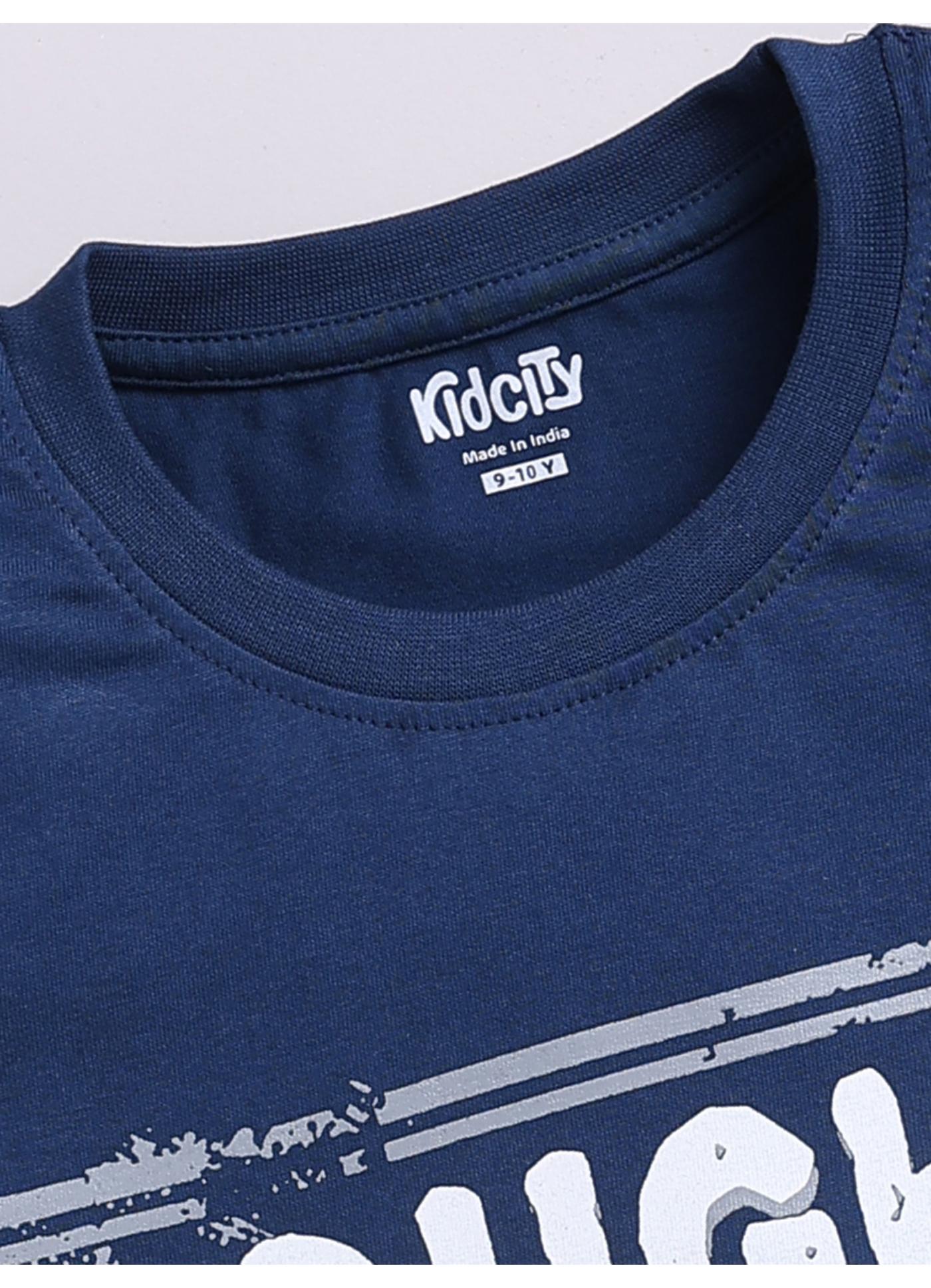 Tougher Than I Look Navy Blue Motorcycle Graphic T-Shirt