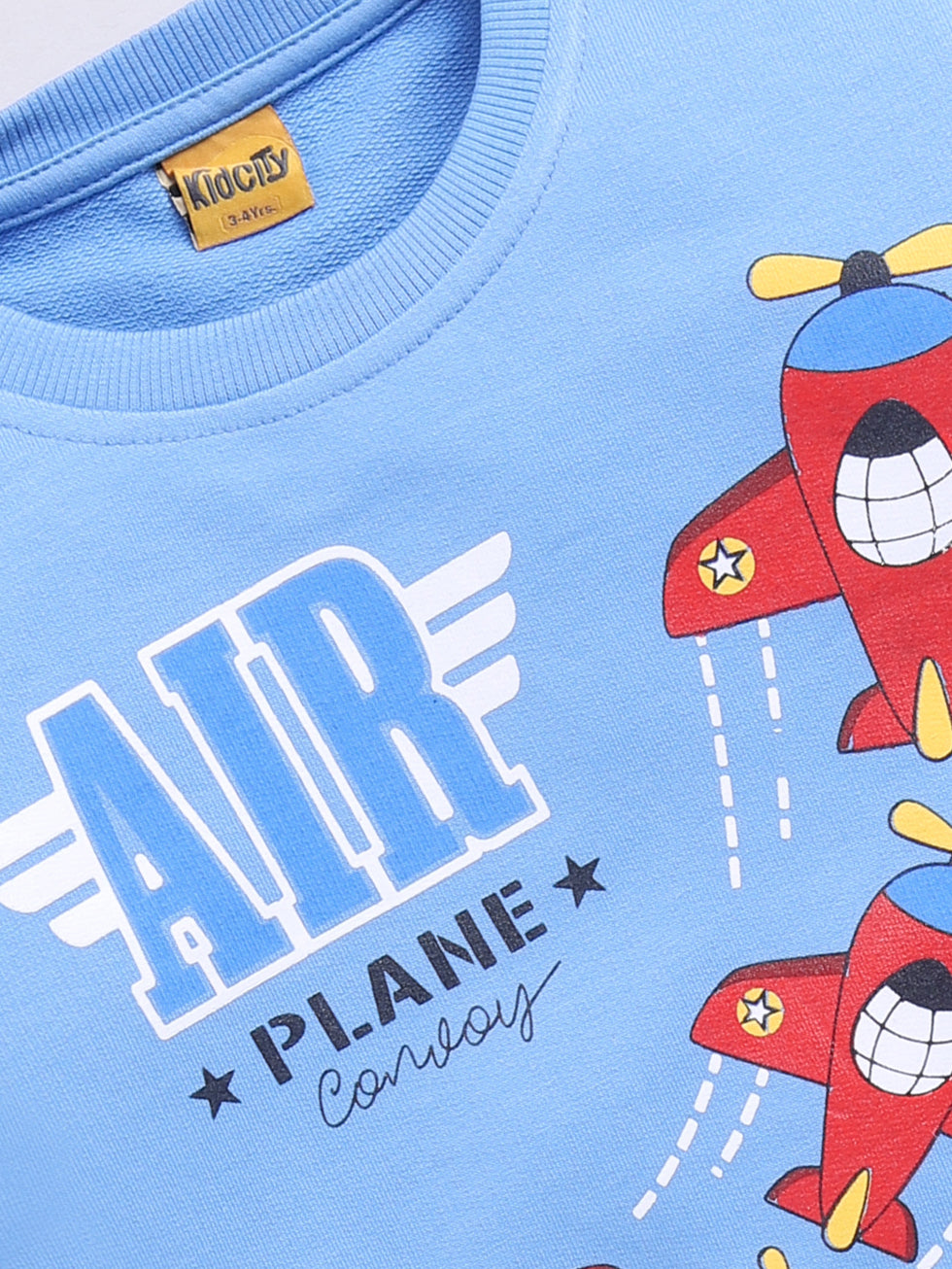 Cool Plane Printed Sweatshirts