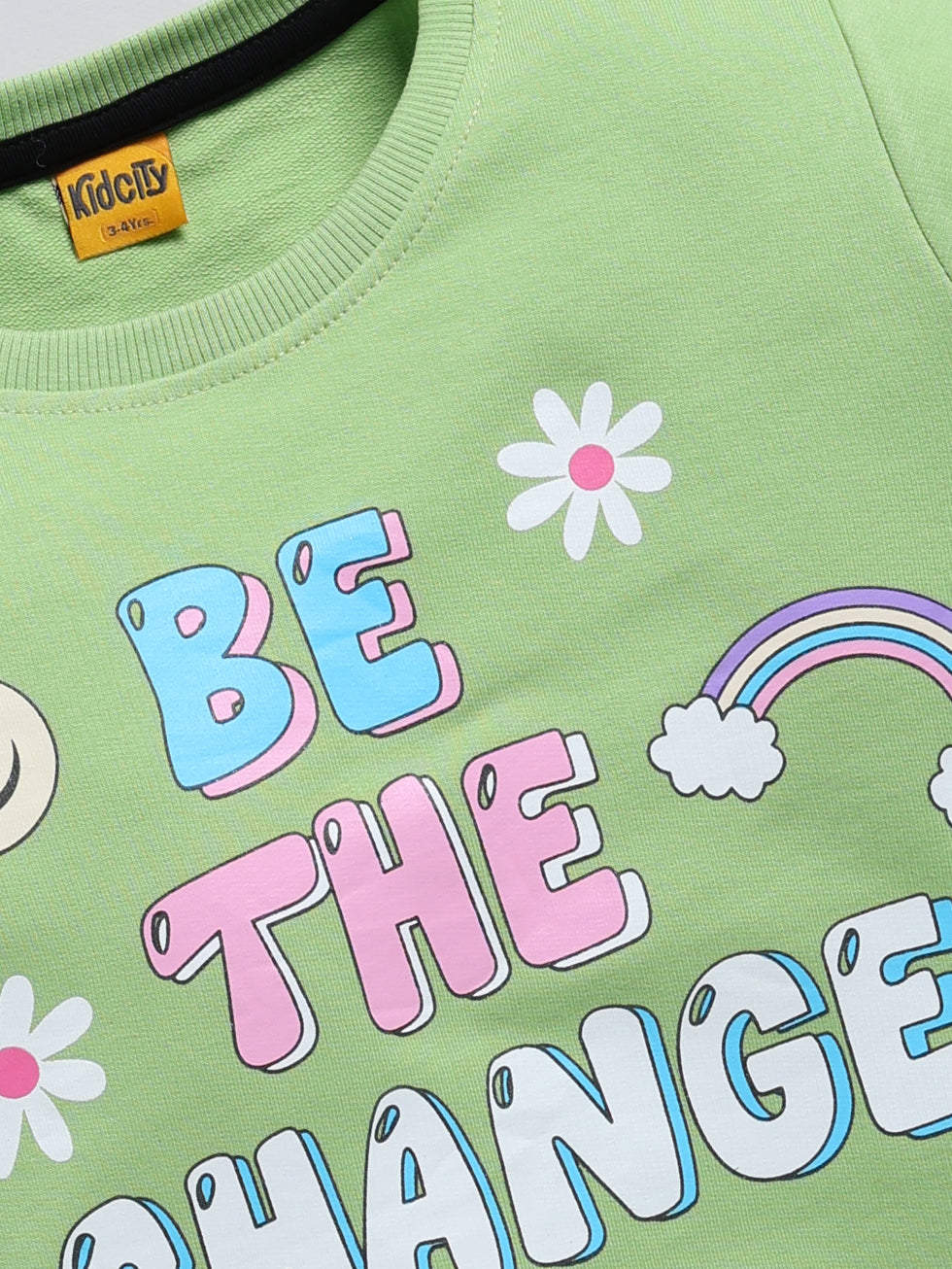 Be The Change Printed Sweatshirts