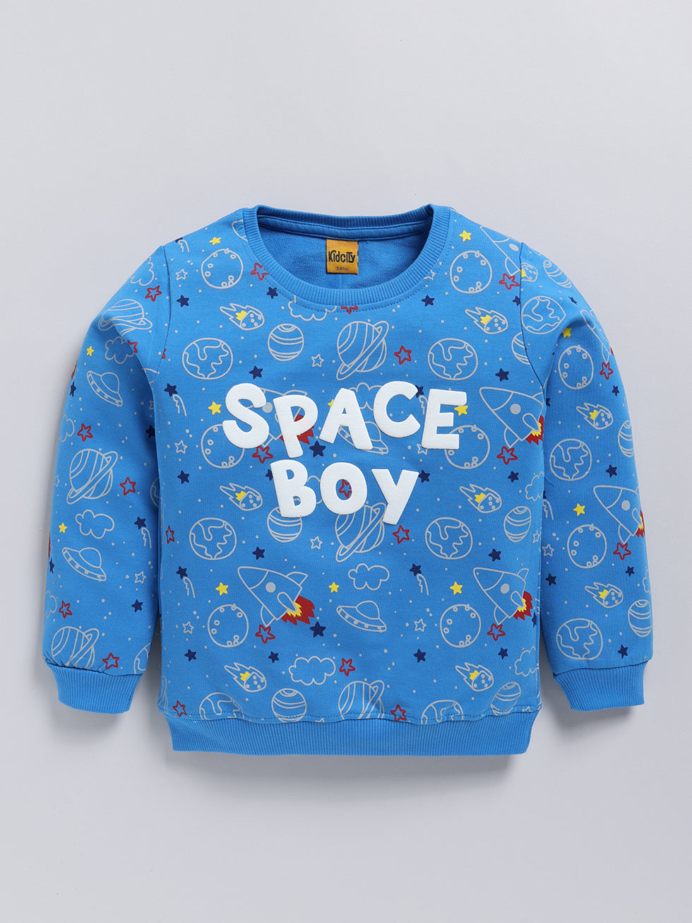 Space Boy Printed Sweatshirts