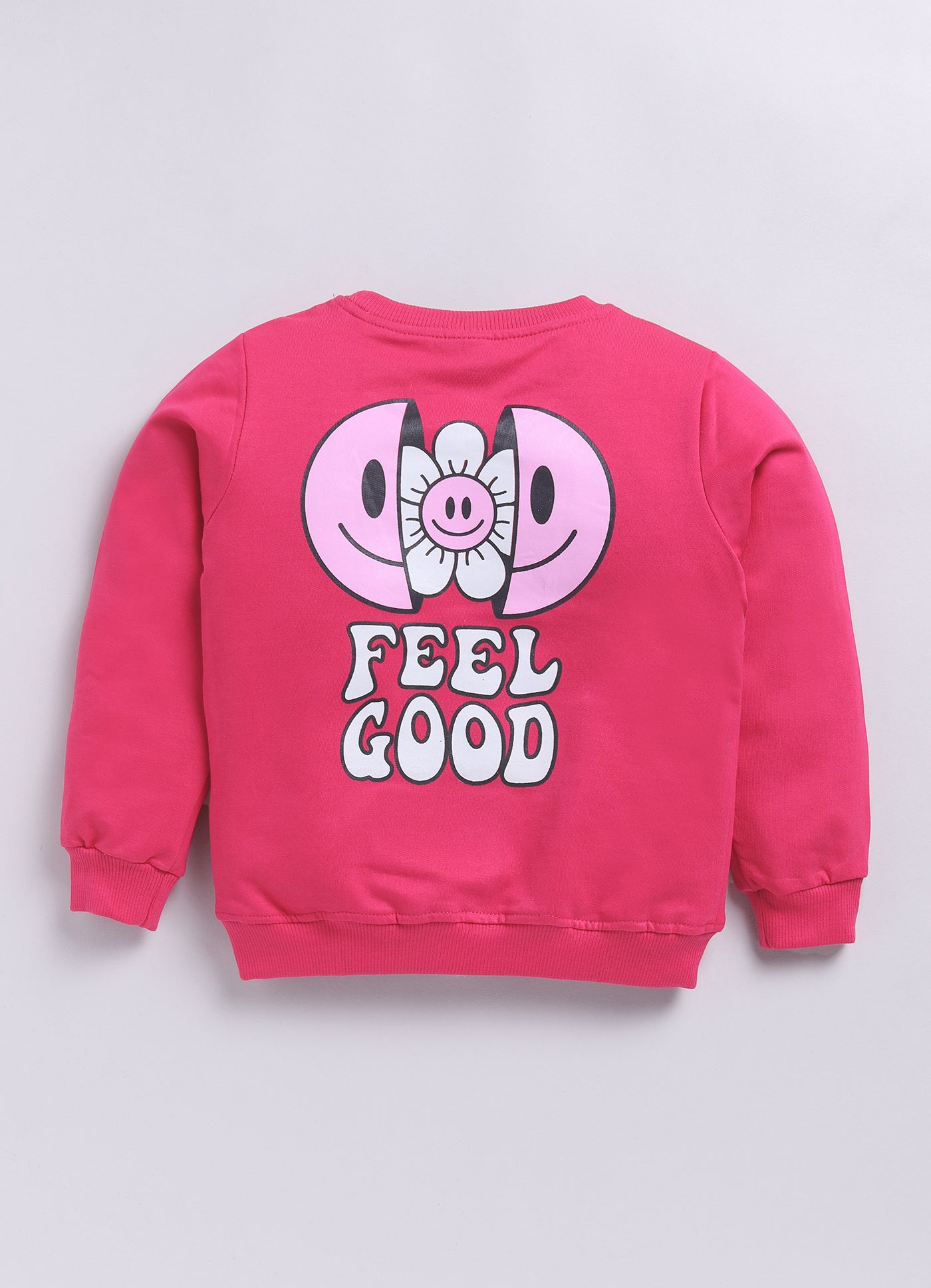 Feel Good Pink Printed Sweatshirts