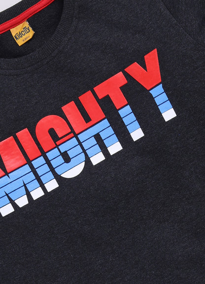 Mighty Text  Printed Sweatshirts