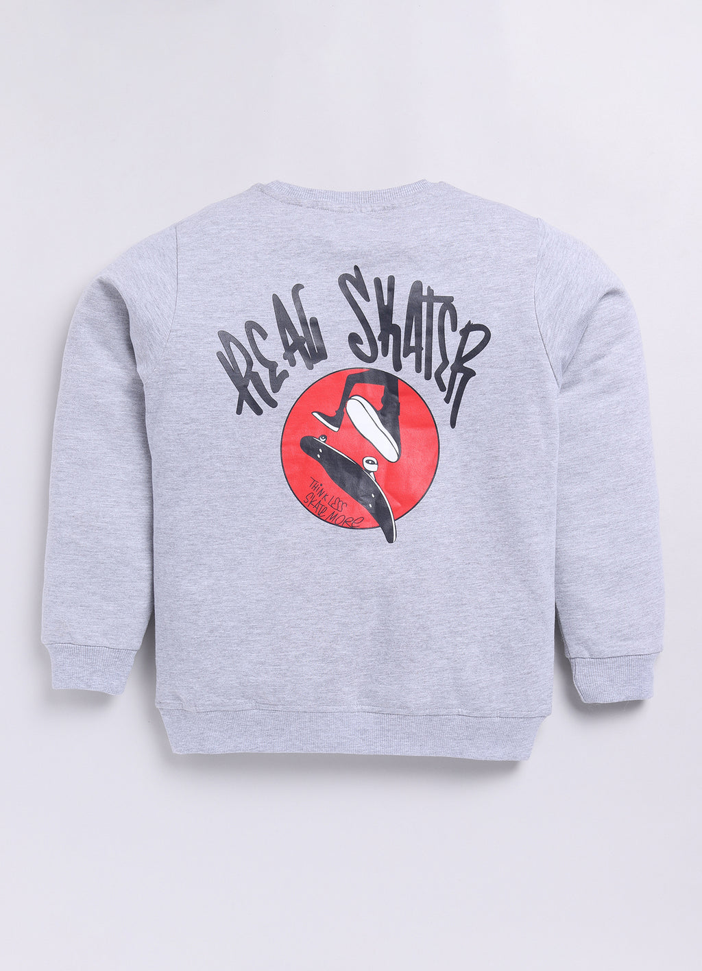 Grey Text Printed Sweatshirts