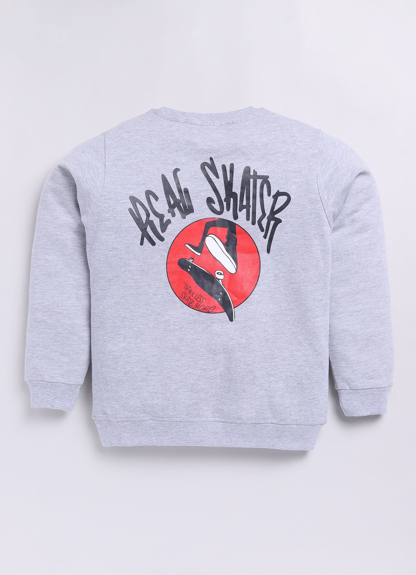 Grey Text Printed Sweatshirts