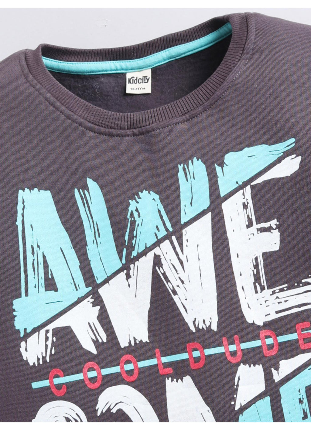 Awesome Cool Dude' Graphic Crew-Neck Sweatshirt